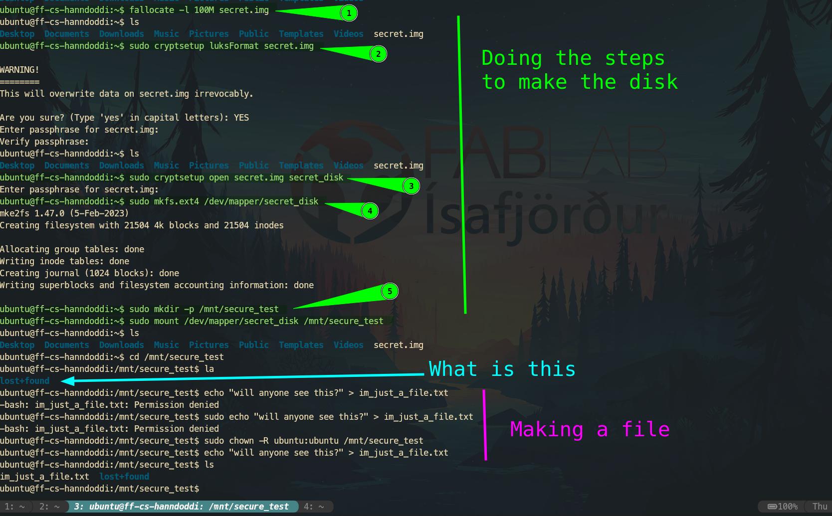 open disk