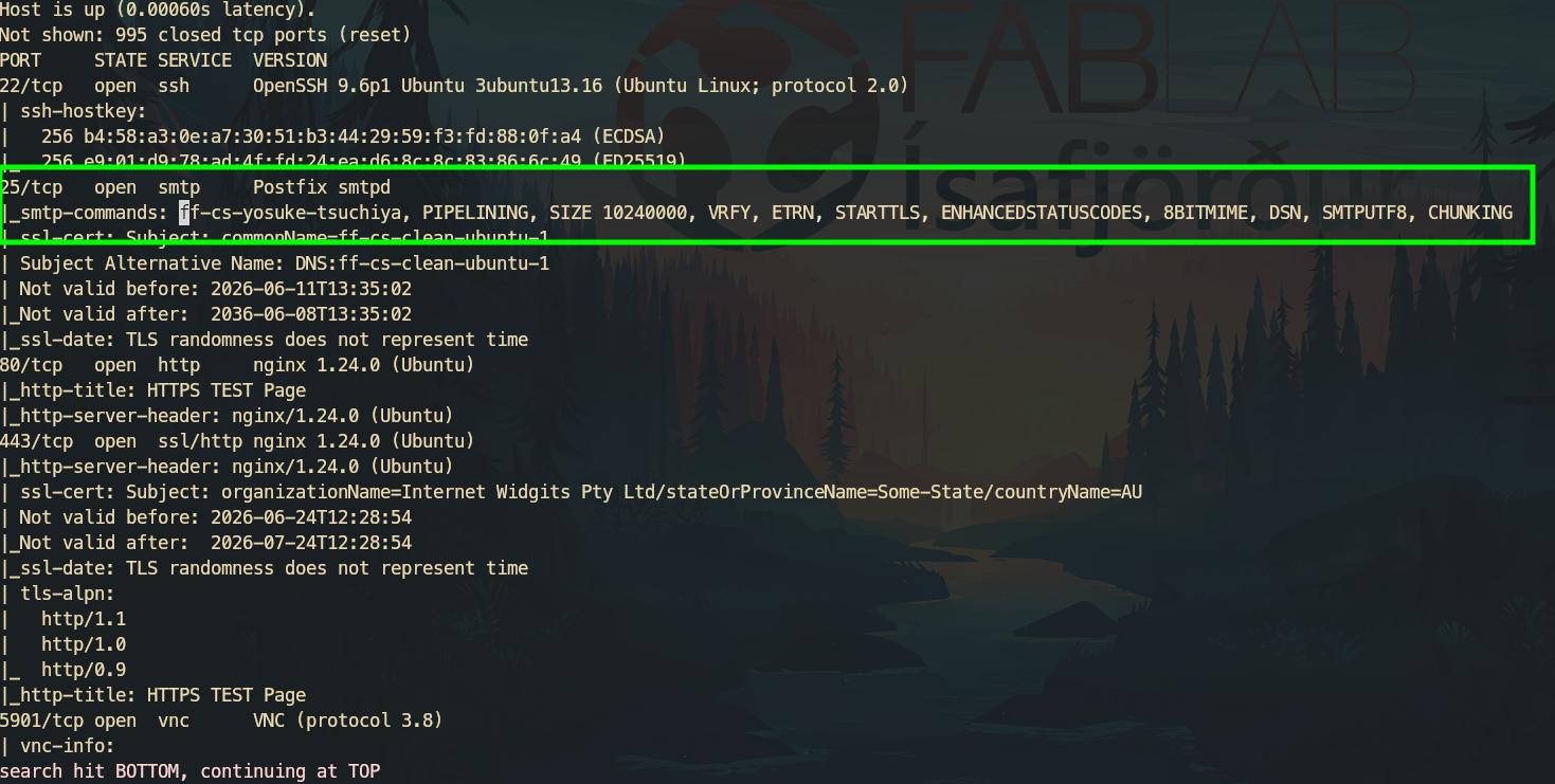 nmap smtp
