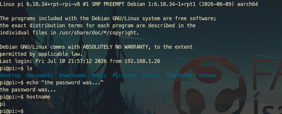 pi1 ssh