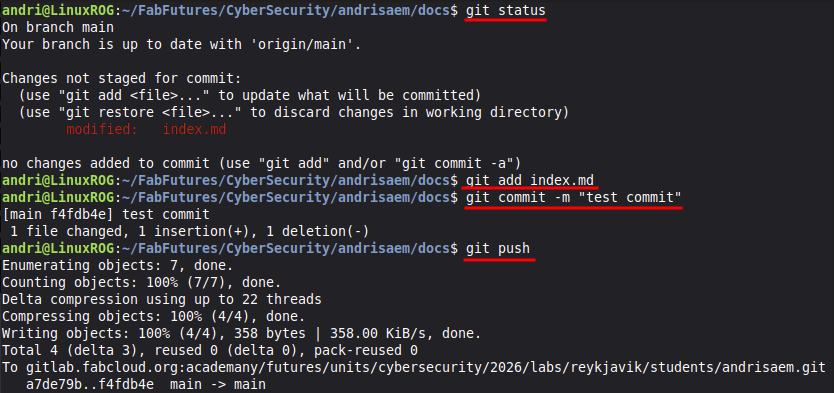 git first test commit