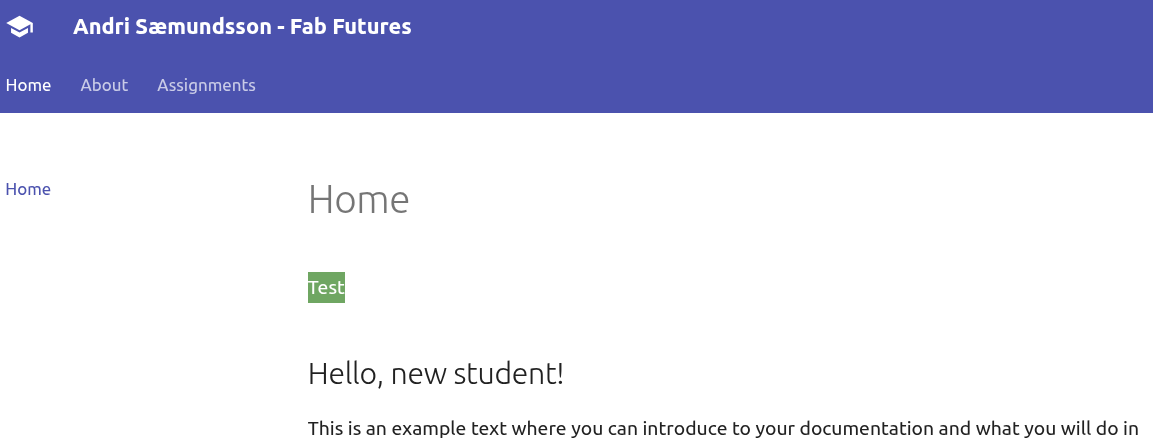 site git test confirmed
