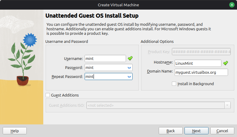 VM password