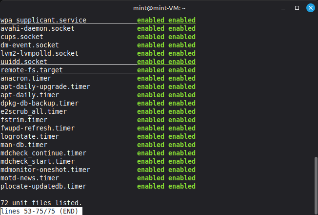 systemctl