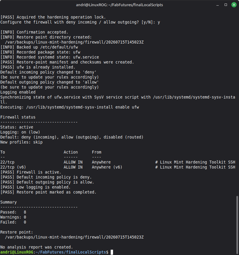 configure firewall 3