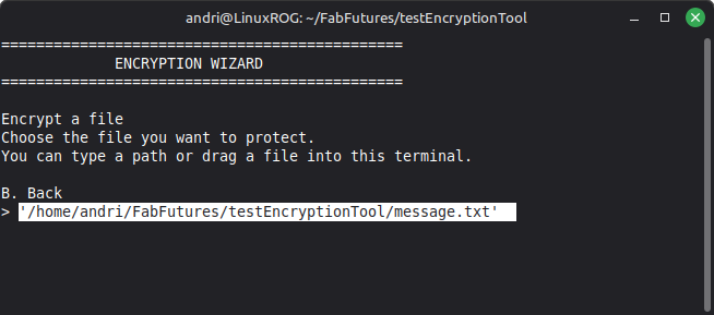 encrypt a file 1