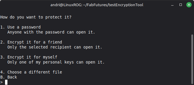 encrypt a file 2