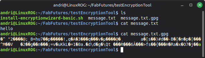encrypted file