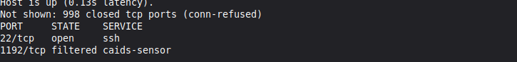 nmap from local to VM