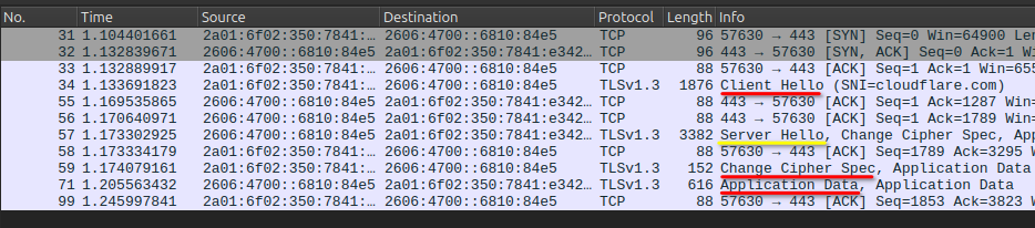 wireshark tls handshake