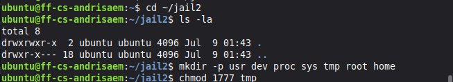 Jail2 creating directory structure