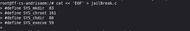 jail2 creating jailBreak code