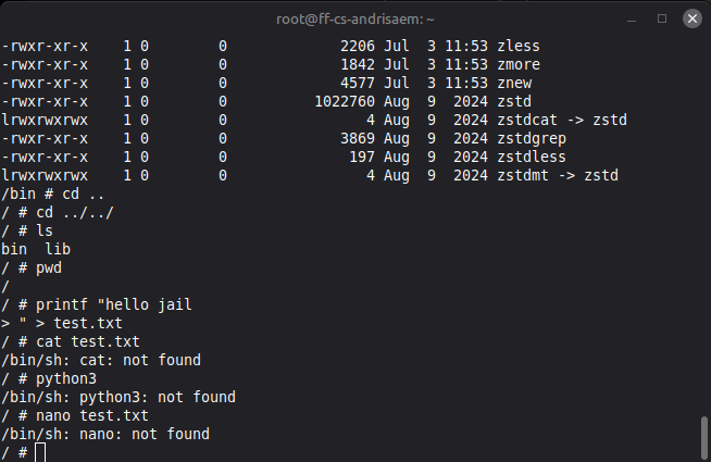 Testing cat after bin lib copy