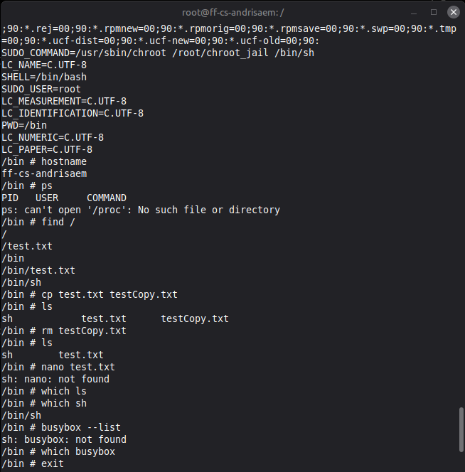 Testing busybox 2
