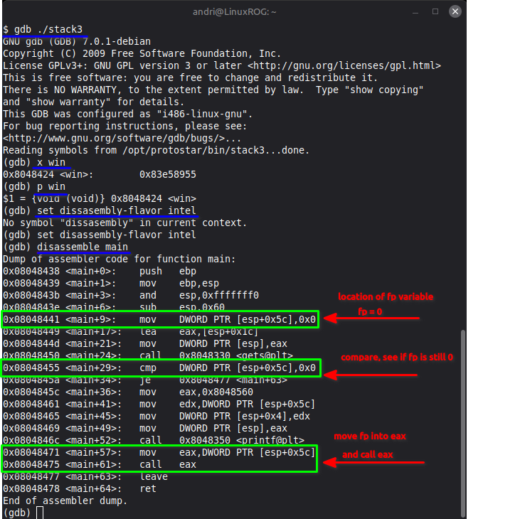 Protostar stack3 starting