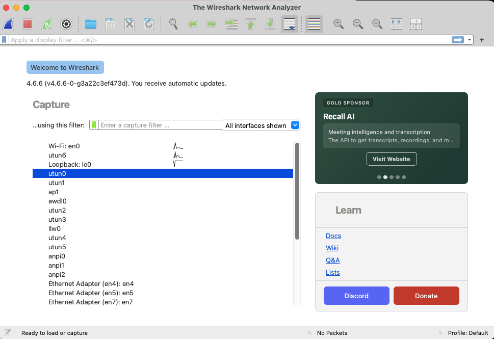 Wireshark page1