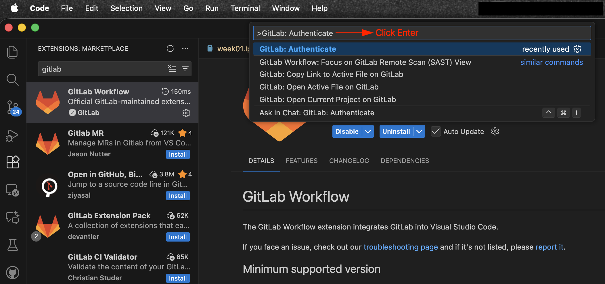 vsCode config: Step2
