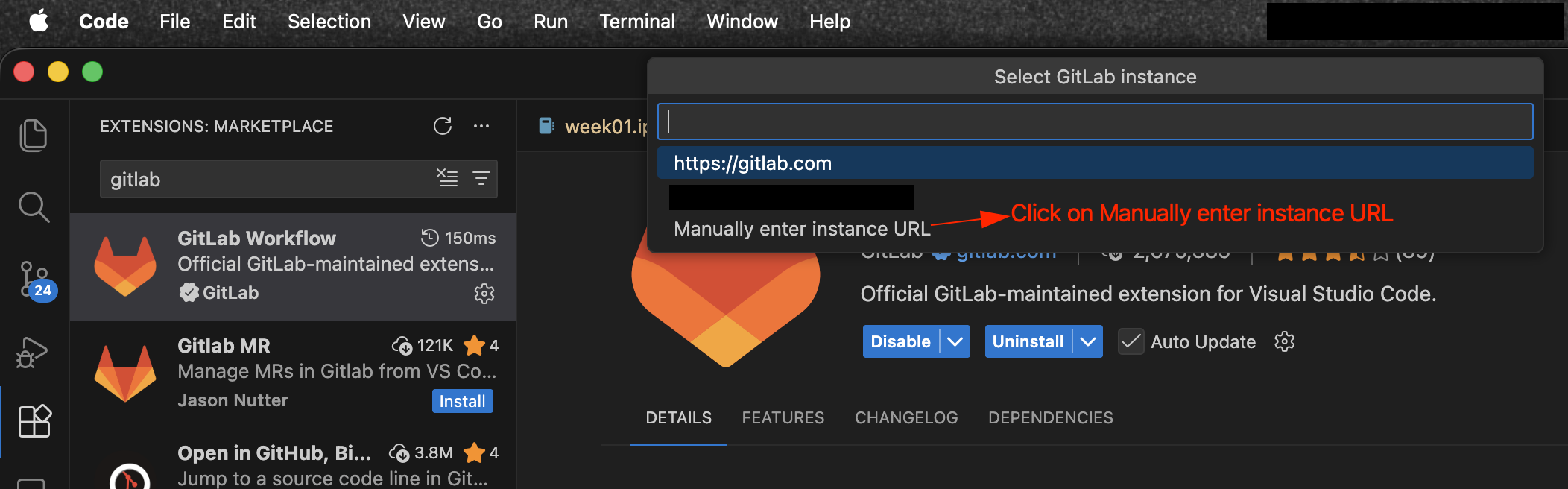 vsCode config: Step3