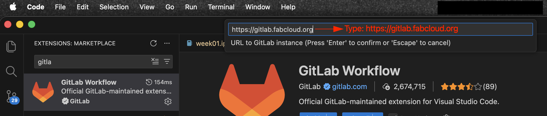 vsCode config: Step4