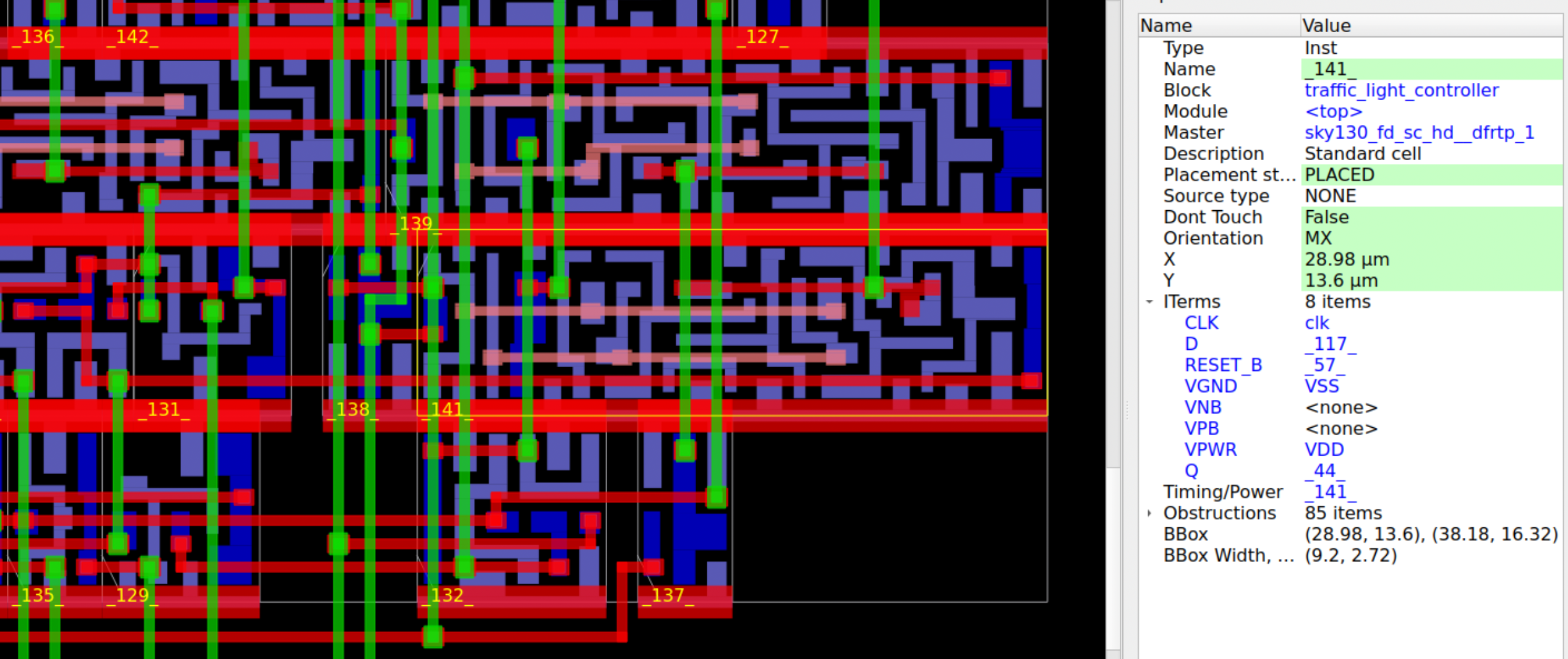 Traffic Light Controller Waveform