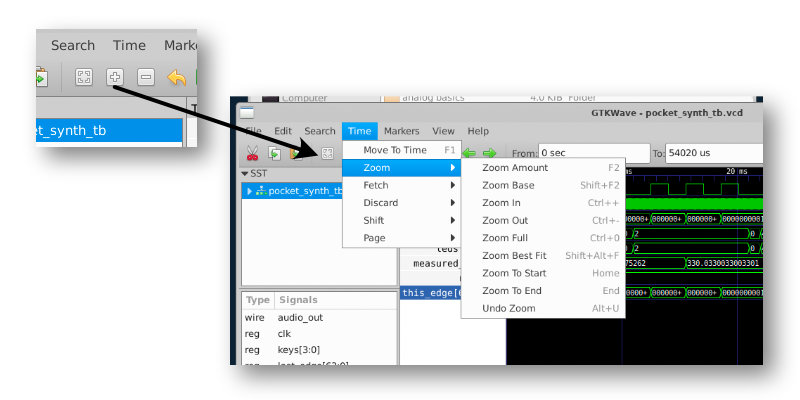 GTWKWave zoom