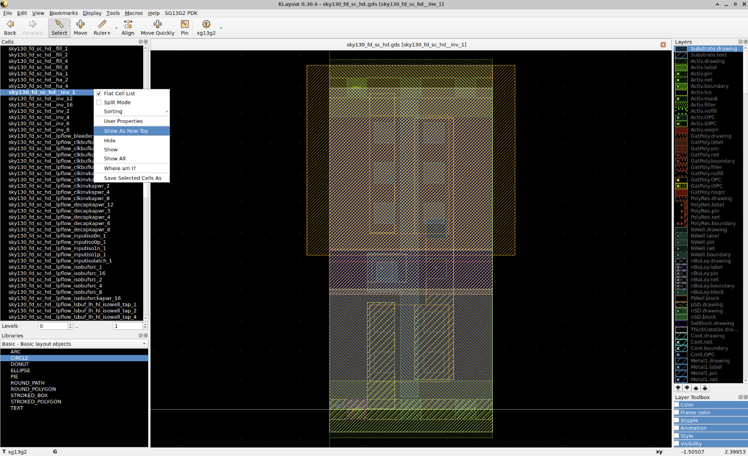sky130_fd_sc_hd_inv1 show as new top
