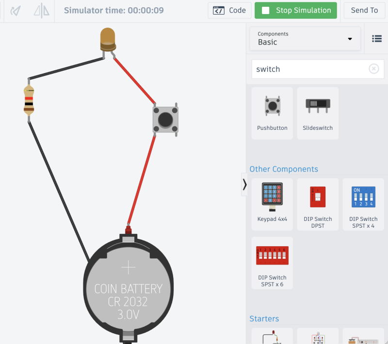 Tinkercad simple circuit