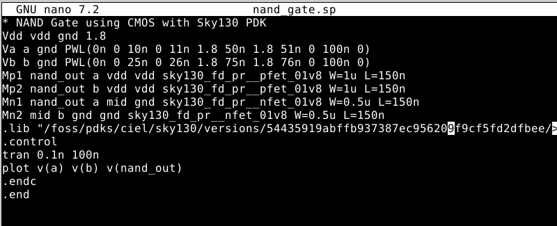 ngspice startup then model error — "could not find a valid modelname"