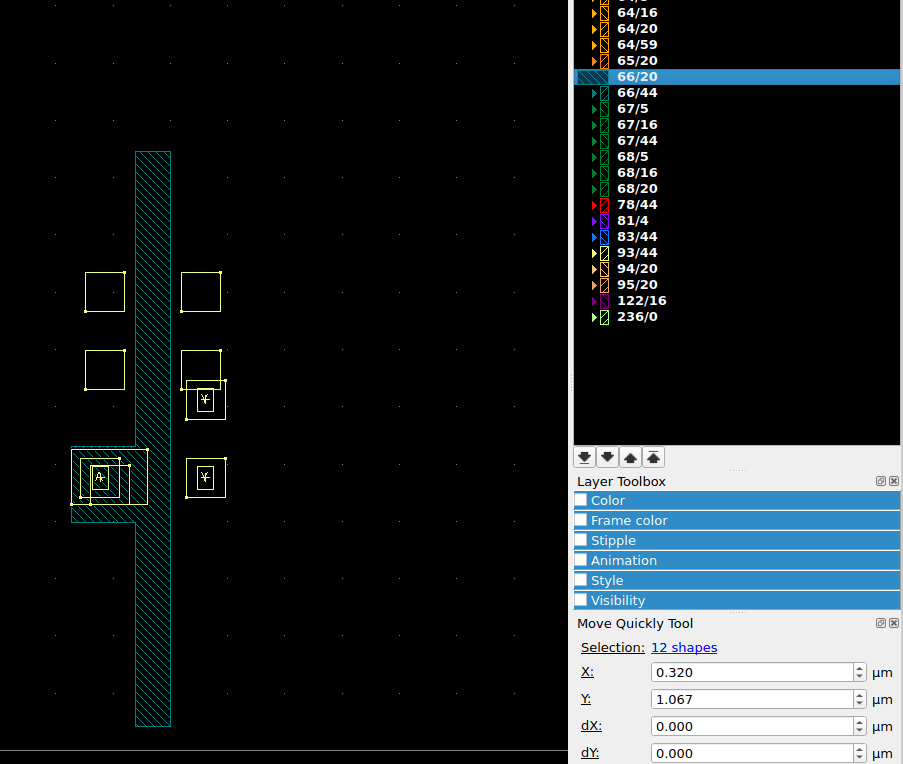 dfxtp_1 — Poly layer 66/20
